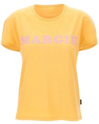 MM6 by Maison Margiela - Logo-Print T-Shirt - Lyst
