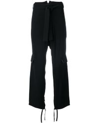 Marni Pantalones holgados con cinturón - Negro