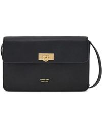 Ferragamo - Gancini Logo-Detail Clutch Bag - Lyst