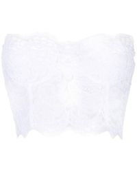 Ermanno Scervino - Lace Embroidery Bustier Top - Lyst