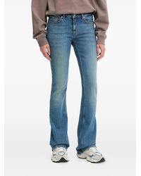 HUGO - Jeans Svasati Con Placca Logo - Lyst