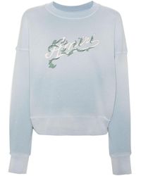 Amiri - Filigree Logo-print Sweatshirt - Women's - Cotton - Lyst