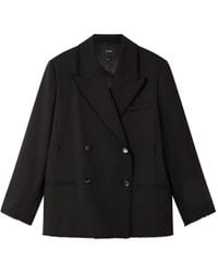 Axel Arigato - Frayed Double-Breasted Blazer - Lyst