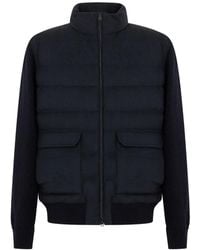 Herno - Jacke Mit Gesteppten Einsätzen - Lyst