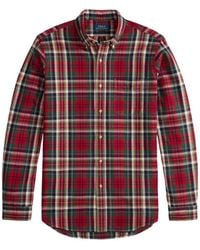 Polo Ralph Lauren - Chemise Oxford Brossée À Carreaux - Lyst