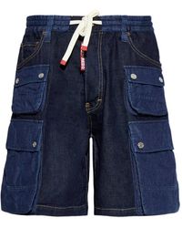 DSquared² - Denim Cargo Shorts - Lyst