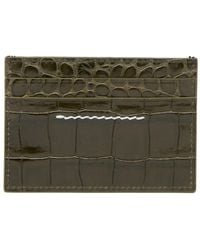 MM6 by Maison Martin Margiela - Leren Pasjeshouder Met Reliëf - Lyst