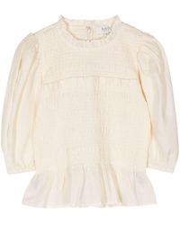 Sea - Cole Smocked Blouse - Lyst