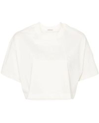 Moncler - T-Shirt Mit Pailletten - Lyst