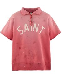 SAINT Mxxxxxx - Half-Zip Polo Shirt - Lyst