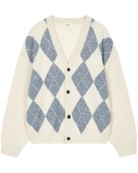Studio Tomboy X - Argyle-Pattern Cardigan - Lyst