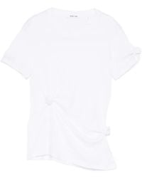 Helmut Lang - Knot-Detail T-Shirt - Lyst