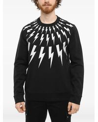 Neil Barrett - Fair-Isle Thunderbolt Sweatshirt - Lyst