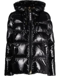 Pinko - Gequiltete Kapuzen-Pufferjacke - Lyst