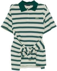 Juun.J - Striped Polo Top - Lyst
