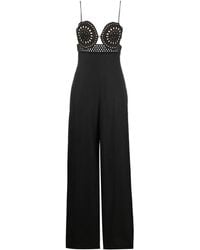 Stella McCartney - Jumpsuit Mit Lochstickerei - Lyst