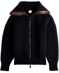 Tod's - Cardigan Lungo Con Zip - Lyst