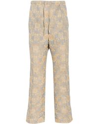 Needles - Drawstring Floral-Print Trousers - Lyst