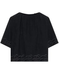By Malene Birger - Marian Embroidered Linen Blouse - Lyst