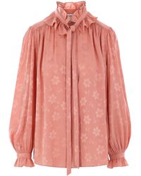 Chloé - Overhemd Met Bloemen-Jacquard - Lyst