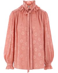 Chloé - Overhemd Met Bloemen-Jacquard - Lyst