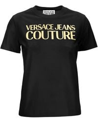Versace Jeans Couture - Logo-Print Cotton T-Shirt - Lyst