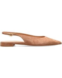 Gianvito Rossi - Pointed Sling-Back Flat Pumps - Lyst