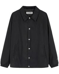 Jil Sander - Press-Stud Raglan-Sleeve Jacket - Lyst