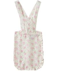 Miu Miu - Floral Cloqué Apron - Lyst