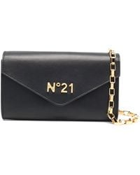 N°21 - Logo-Plaque Leather Bag - Lyst
