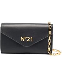 N°21 - Logo-Plaque Leather Bag - Lyst
