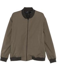KARL LAGERFELD - Veste Bomber Zippée À Bords Nervurés - Lyst