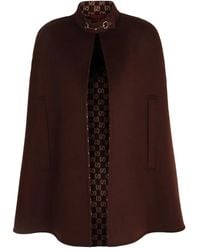 Gucci - Horsebit Cape aus Wollgemisch - Lyst