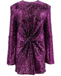 Nervi - Crystal-Embellished Mini Dress - Lyst