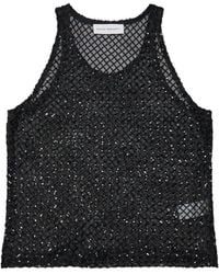Niccolò Pasqualetti - Sequin-Embellished Mesh Top - Lyst