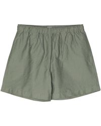 Sunspel - Pinstripe Cotton-blend Shorts - Lyst