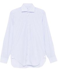 Barba Napoli - Vertical-Stripe Long-Sleeve Shirt - Lyst