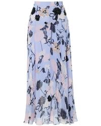 Temperley London - Maisie Sequin-Embellished Floral-Print Skirt - Lyst