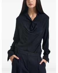 Semicouture - Chemise À Détails Drapés - Lyst