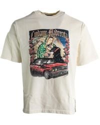 Willy Chavarria - T-Shirt Imprimé À Effet Usé - Lyst