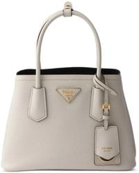 Prada - Double Small Saffiano Leather Bag - Lyst