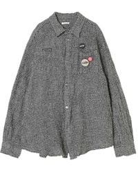 Undercover - Geruit Wollen Overhemd - Lyst