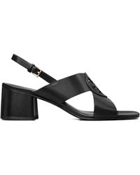 Tory Burch - Miller Leather Logo Slingback Sandals - Lyst