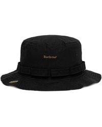 Barbour - Logo-Detail Bucket Hat - Lyst