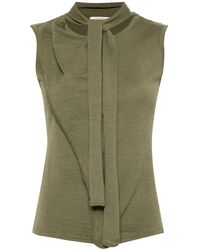 Lemaire - Scarf-Detail Asymmetric Top - Lyst