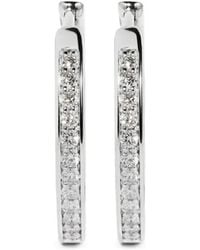 Monica Vinader - Pendientes De Aro Essential Con Diamantes - Lyst