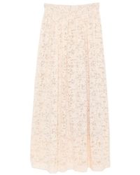 Zimmermann - Flower-Lace Maxi Skirt - Lyst