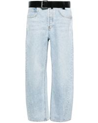 Alexander Wang - Belted-Waist Wide-Leg Trousers - Lyst