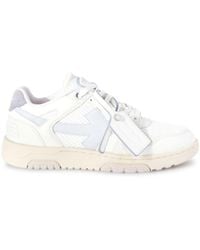 Off-White c/o Virgil Abloh - Slim Out Of Office Leather Sneakers - Lyst