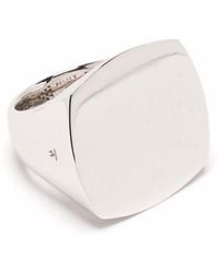 Tom Wood - Clean Cushion Sterling Silver Ring - Lyst